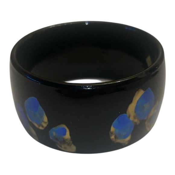 Vintage 90’s lacquered bangle bracelet made in Hong Kong - Picture 2 of 5